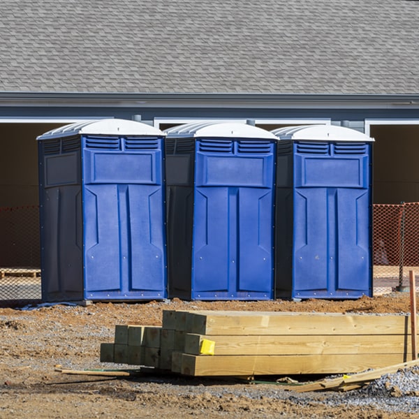 is there a specific order in which to place multiple porta potties in Hebbronville